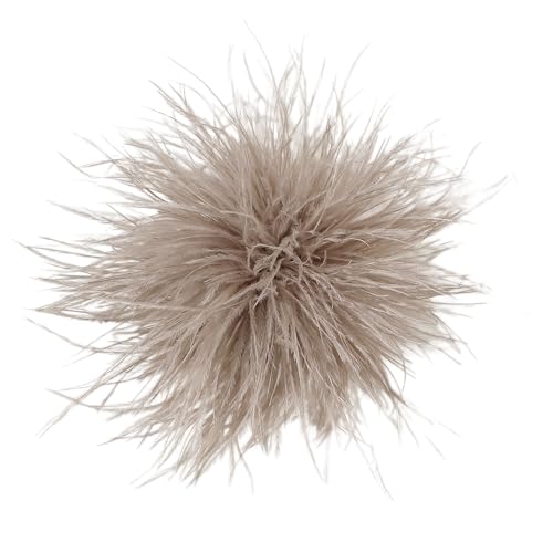 Feder BroscheFlauschige Straußenfeder Brosche Braut Hochzeit Party Weihnachten Kleid Up Corsage Pin Hut Zubehör für Frauen Hochzeitsfeier Tanz...