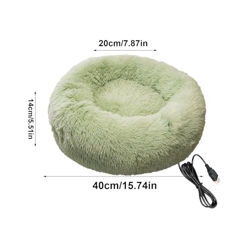 Beheiztes Katzenbett, waschbar, pflegeleicht Beheiztes Haustierbett für Katzen, warme Kompresse Beheiztes Haustierbett USB- Aufladung Hundebett USB- Aufladung Kleines Heizkissen v-6