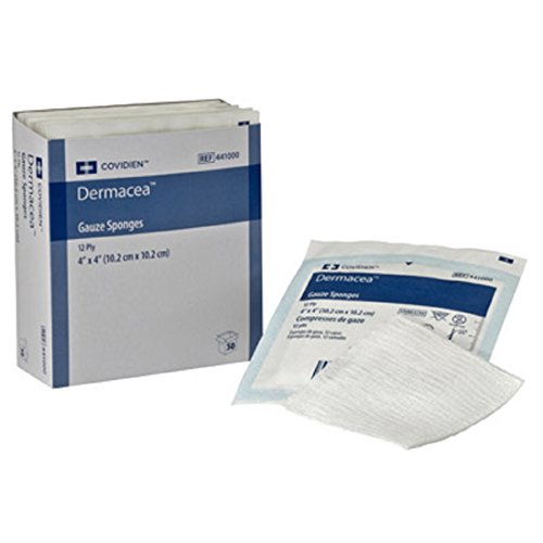 Esponjas de gasa estériles 12 capas 4 x 4 pulgadas 600 unidades, 2 por paquete miniatura 1