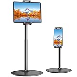 Tablet iPad Stand Holder, SAIJI Adjustable Phone Stand, 360 Degree Rotating, Aluminum Alloy Cradle D