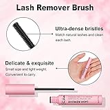 Fenshine Lash Remover, Cluster Lash Glue Remover, DIY Eyelash Extension Remover, Eyelash Glue Remover for False Eyelashes Self-Use Gentle Soothing Non-Irritating Eye Cleanser Oil (5g, Lash Remover) - Image 4