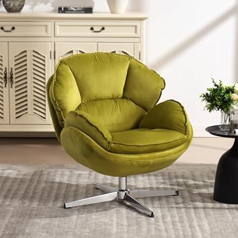 CIMOTA Velvet Swivel Accent Chair Cover