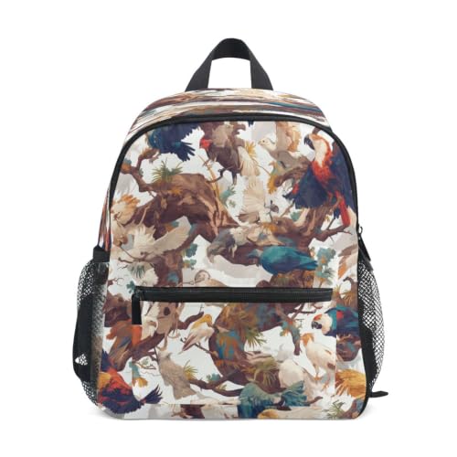 Sac d'école oiseaux abstraits pour ne plus perdre les affaires au CP