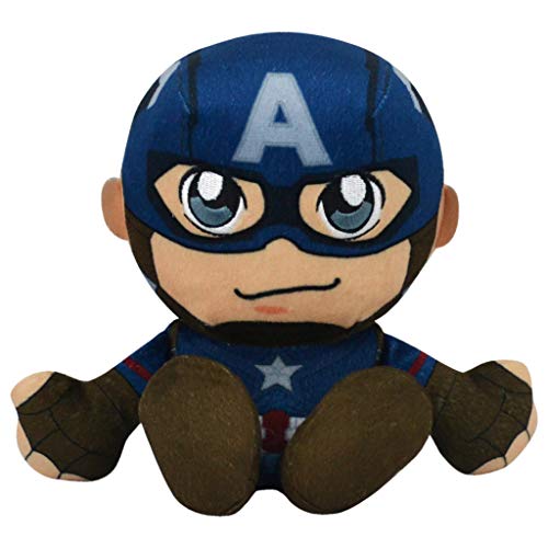 Marvel Captain America 8' Kuricha Sitting Plush - Soft Chibi Inspired Toy