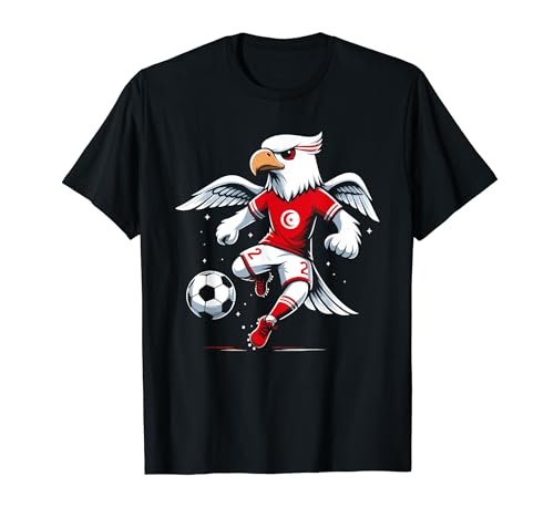 Maillot Supporter Football Africain - Tunisie Maillot Aigle Tunisien Supporter Football Cadeau T-Shirt