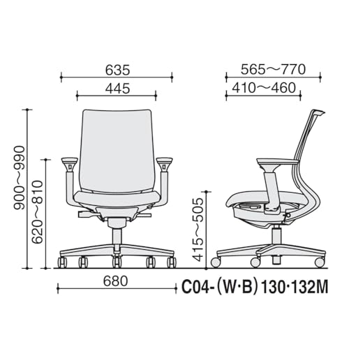 コクヨ(KOKUYO) ミトラ2 C04-W130MW-E1YKYK1 の商品画像 2