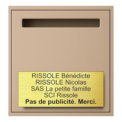 Plaque Boite Aux Lettres Personnalisable - 24x10 cm - 1