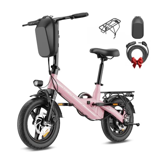 Electric Bike for Adults & Teens, 1000W Peak Motor, 14" Ebike for Commuting image 6