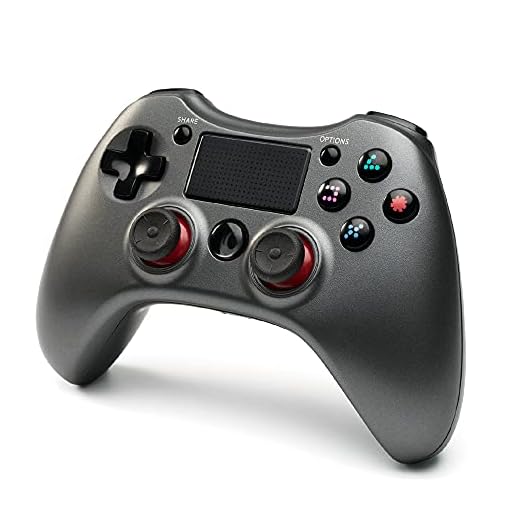 PS4 Controller Wireless Bluetooth Gamepad Controller, Dual Vibration Wireless Gamepad Controller, Gaming Grip Compatible with PS4 / PS3 / Pro/Slim/PC/TV box