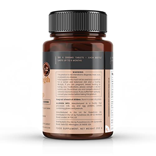 VITAMIN C mit HAGEBUTTE - 2000 mg (1000 mg Vit C & 1000 mg Hagebuttenextrakt) x 180 TABLETTEN - 6 MONATE VORRAT! Artikelnummer: ROSEC3