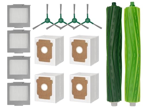 アイロボット ルンバ Max 705 Vac/Plus 504 Vac用 消耗品irobot roomba 掃除機交換部品 紙パック 4枚、フィルター 4枚、サイドブラシ 4枚、デュアルアクションブラシ 2枚 互換品のサムネイル