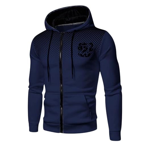 Sweat à capuche homme à pois pour loisirs d'hiver et sorties sportives