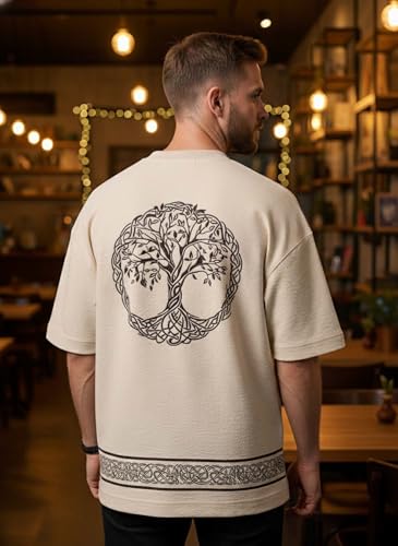 Image of Lymio Oversized T Shirt for Men || Round Neck T Shirt || Printed T Shirt (T-91-94)