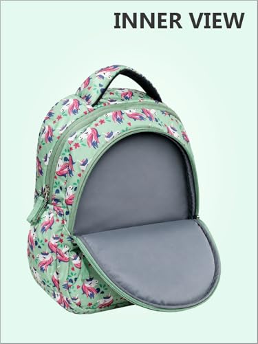 Image of PB Pearlbags Sigma 13L Printed Backpack, 3 Compartments, Bottle Holder, Organizer, Premium Fabric, Water Resistant Anti Theft, School Bag for Boys and Girls