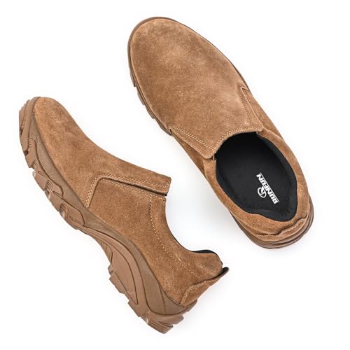 Men's Leather Slip-on Shoes, Lightweight Comfortable Versatile Stylish Loafers with Arch Support3