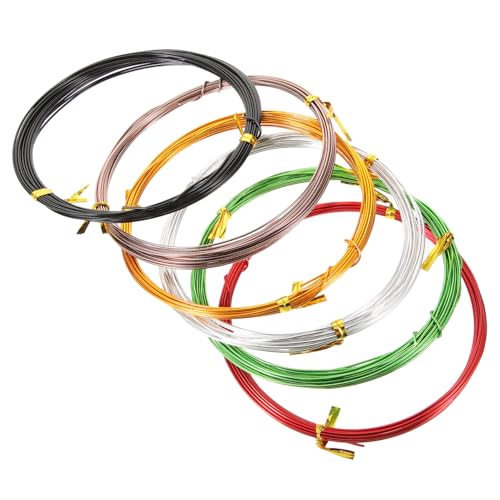 KONTONTY 6er-set Bonsai-aluminiumdraht Trainingsdrähte Für Topfpflanzen Bonsai-modellierdraht Zum Biegen Und Schneiden