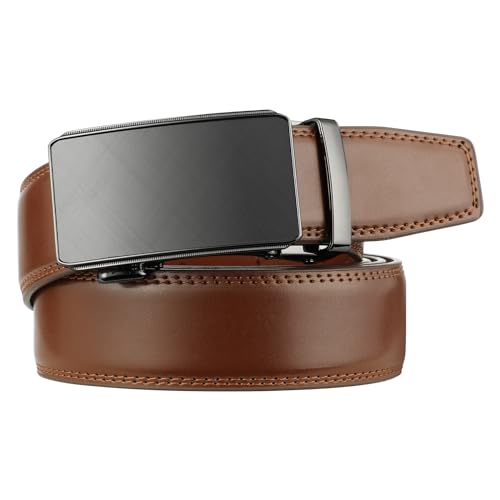 Image of Lavemi Men's Real Leather Ratchet Dress Casual Belt, Cut to Exact Fit,Elegant Gift Box