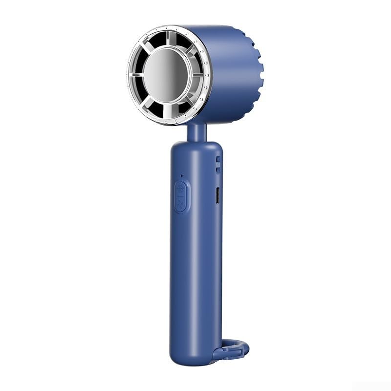 Ventilador turbo portátil con 3 velocidades ajustables y 150000RPM para refrigeración interior y exterior (azul)