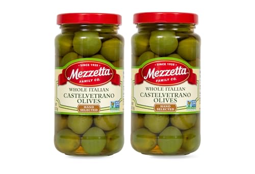 Mezzetta Whole Castelvetrano Olives, 10 oz (Pack of 2)