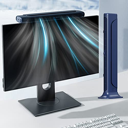 NORMIA RITA Clip On Computer Fan, Bladeless Monitor Clip On Fan