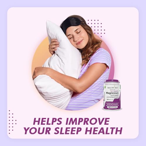 HealthyHey Nutrition Magnesium Glycinate Supplement High Absorption for Sleep, Cramps, & Nerves Health -120 Vegetable Capsules — Magnesium Supplements - image 3