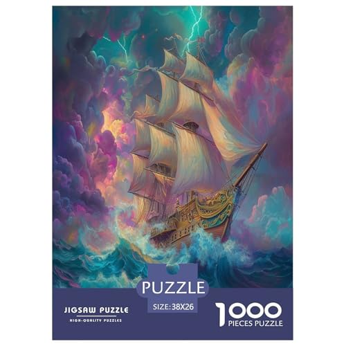 Puzzle de barco imposible de 1000 piezas, un regalo creativo y artístico para adultos
