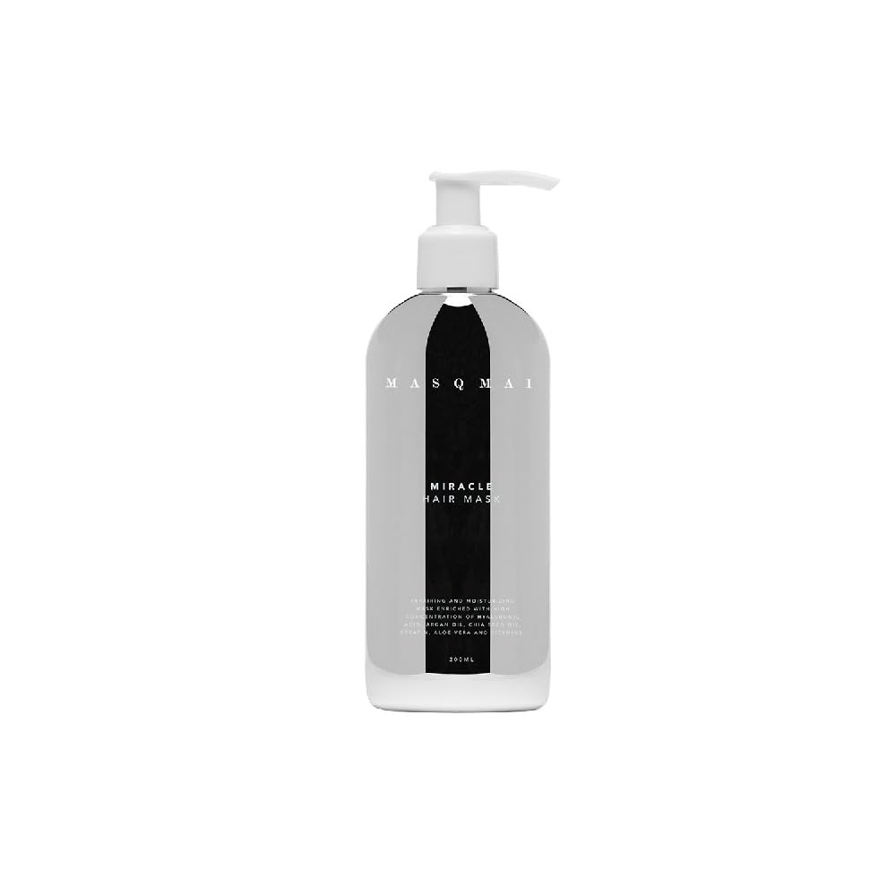 MASQMAI Miracle Hair Mask, regenerująca kuracja włosów, z kwasem hialuronowym i keratyną, 200 ml