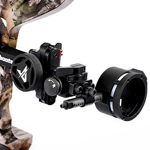 Derclive , Single Pin Bow Sight Tool Less Bow Sight Aluminum Alloy Bow Sight Cnc Metal Single Pin Bow Sight With Scale Tool-Less Adjustment Ry Accessory Single Pin Bow Sight Pin Bow Sight Bow Sight #TOP5