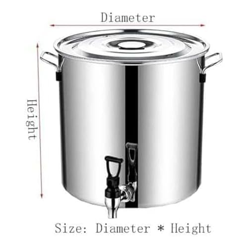 Cubo de té de 45 L en acero inoxidable para conservar sopas y líquidos calientes 5