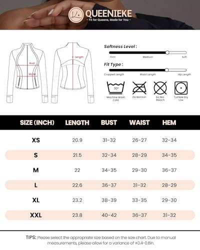 Queenie Ke HugSoft Running Jackets for Women - Zip Up Athletic Workout Jackets Slim Fit Track Jacket with Mesh Panel (White, Medium) - Image 3