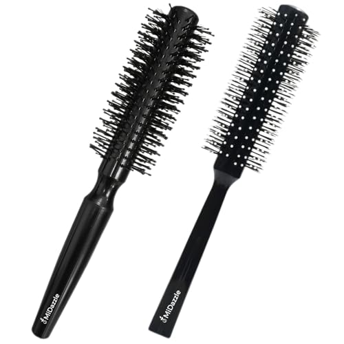 Image of Professional Roller Hair Brush for Adding Curls, Volume & Waves in Hair| Men and Women| Hair Volumizer Round Brush| All Hair Types Perfect Tool for Blow Drying (Pack Of 2)