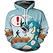 Anime Cartoon Sieben Drachenkugel 3D-Druck-Langarm-Pullover-Paar mit Kapuze-Pullover mit Kapuze