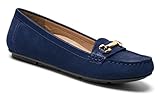 Vionic with Orthaheel Technology Women's Kenya Loafer,Navy,US 8 M