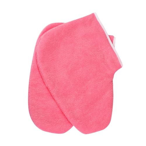 NOLITOY 1 Pair Feet Paraffin Foot Paraffin Spa Mittens Paraffin Wax Bath Liners Paraffin Wax Booties Foot Moisturizing Cover Paraffin Socks Wax Heat Socks Lotion Socks Care Gloves Red