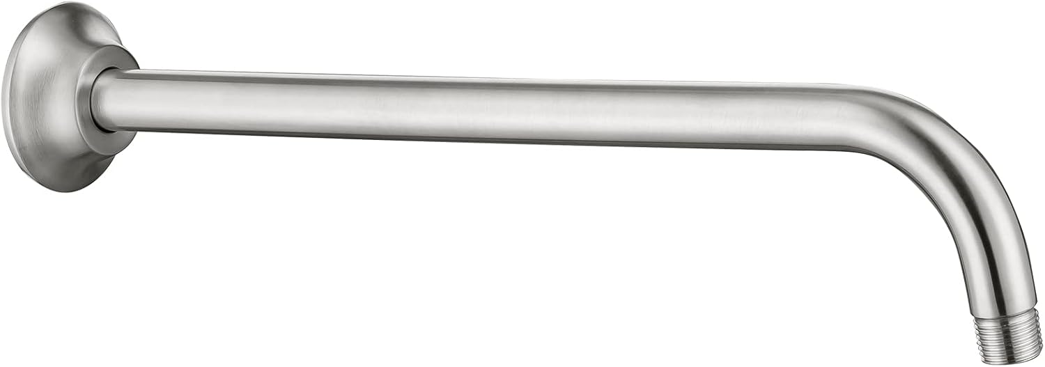 YACVCL 16 Inch LShaped Shower Head Extension Arm with Flange Stainless