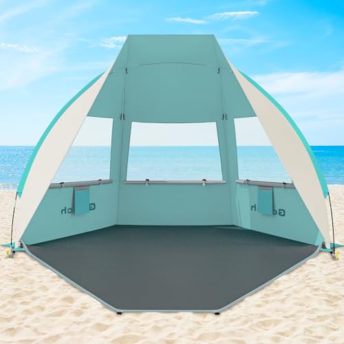 Gorich Portable Beach Tent for 3/4-5/6-7 Person with UPF 50+ UV Protection, Lightweight & Foldable...