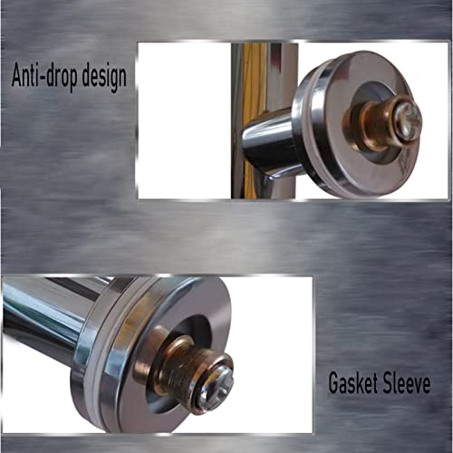 Poignée de porte push-pull en acier inoxydable 304 pour montage double face - 5