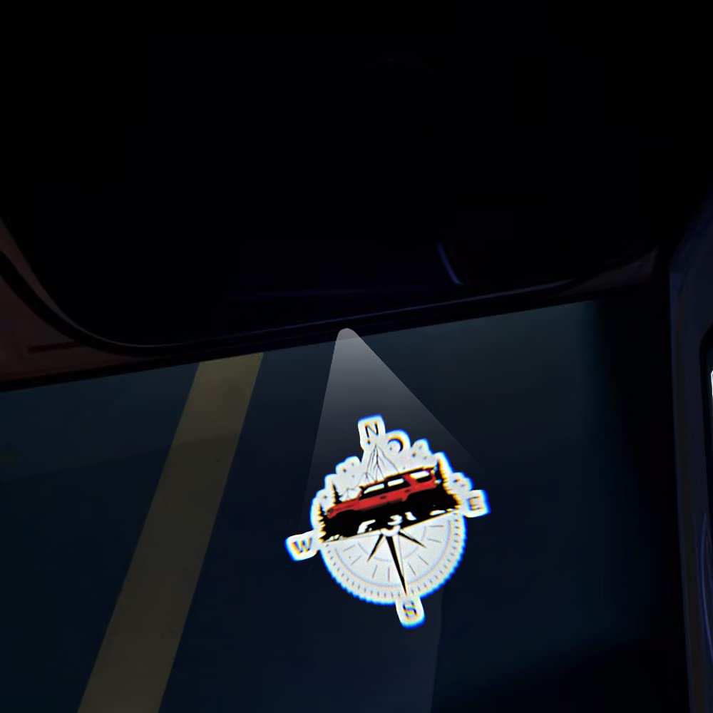 Luces De Bienvenida Para Puerta De Isuzu D-MAX 2015-2025 - Proyector De Logotipo LED, 2 Unidades, Fácil Instalación