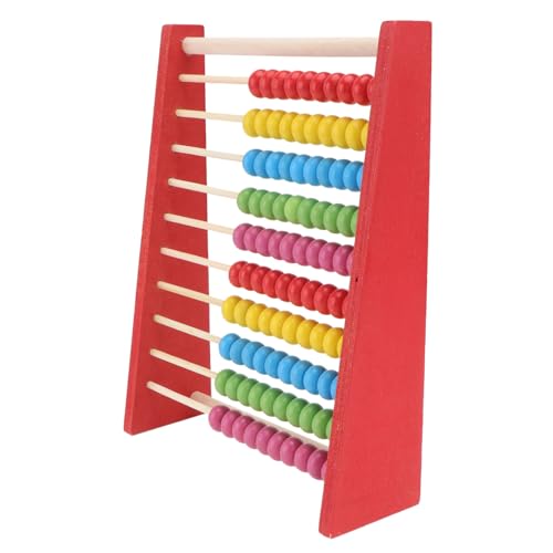 ifundom シー入り 子供用え道具 そろばん教材 無塗装木製ビーズ計算玩具 色け学習おもちゃ 幼児教育向け概念指導補助具