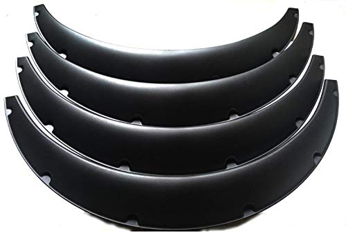 4Pcs 3.5"/90Mm 4Pcs Set Black Universal Car Wheel Fender Flares Durable Polyurethane Extra Wide Auto Car Body Kit… #TOP22