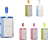 Titulaire de la carte d'identité tendance BILLY avec ID cardojojo Dimensions extérieures: 100x60 mm Dimensions intérieures: 85x54 mm Bande colorée portrait Couleurs: blanc, orange, rouge, bleu, vert et rose Matériau: plastique dur Le plateau avec 1 trou long avec badge yoyo protège de manière optimale votre employé ou les cartes d'accès avec clips en plastique