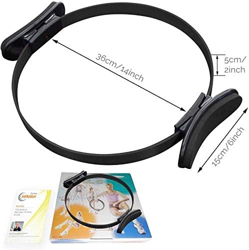 therapy inMotion® Pilates Ring Toner/Trainer with Dual Grip (14in / 36cm) - Black, 14 inches / 36 cm - Image 3