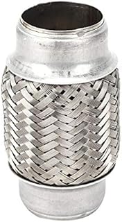 Exhaust Flexible Pipe, 38 x 102mm 1.5 x 4in Stainless Steel Car Exhaust Flexible Pipe Flexi Joint Repair Tube