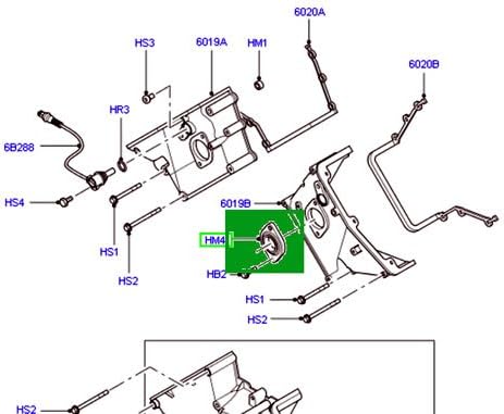 Genuine LAND ROVER TIMING GEAR COVER SEAL RANGE RANGE 03-05 SET OEM LUD000010