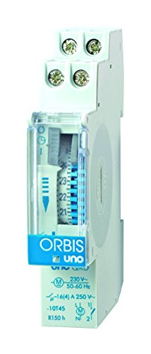 Interrupteur horaire analogique UNO QRD 24V CA 1 module