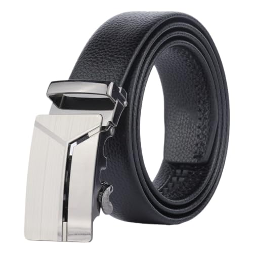 JSEIAJB Men's Automatic Buckle Belt Business Men's Belt Scratch Resistant And Wear-resistant Belt