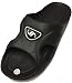 Gear One Men's Rubber Slide Sandal Slipper Comfortable Shower Beach Shoe Slip On Flip Flop size 11/12, Black,S-Black,11-12 D(M) US