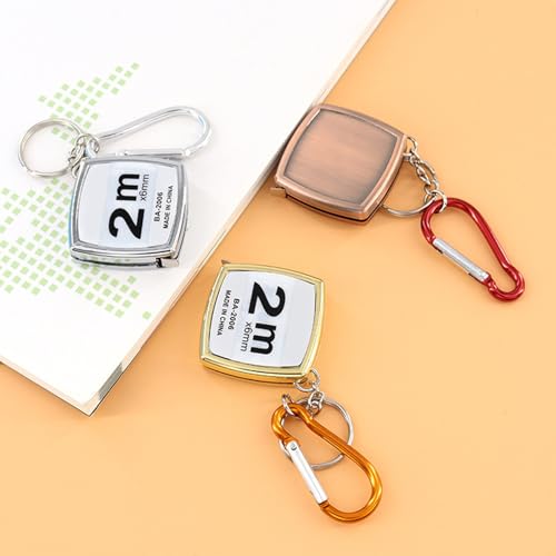 Cinta métrica retráctil de 2 m con carcasa ABS y cinta de acero miniatura 2