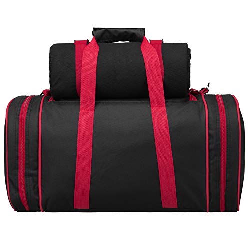 anndora Picknick Kühltasche + Decke + Zubehör schwarz weiß gepunktet 4