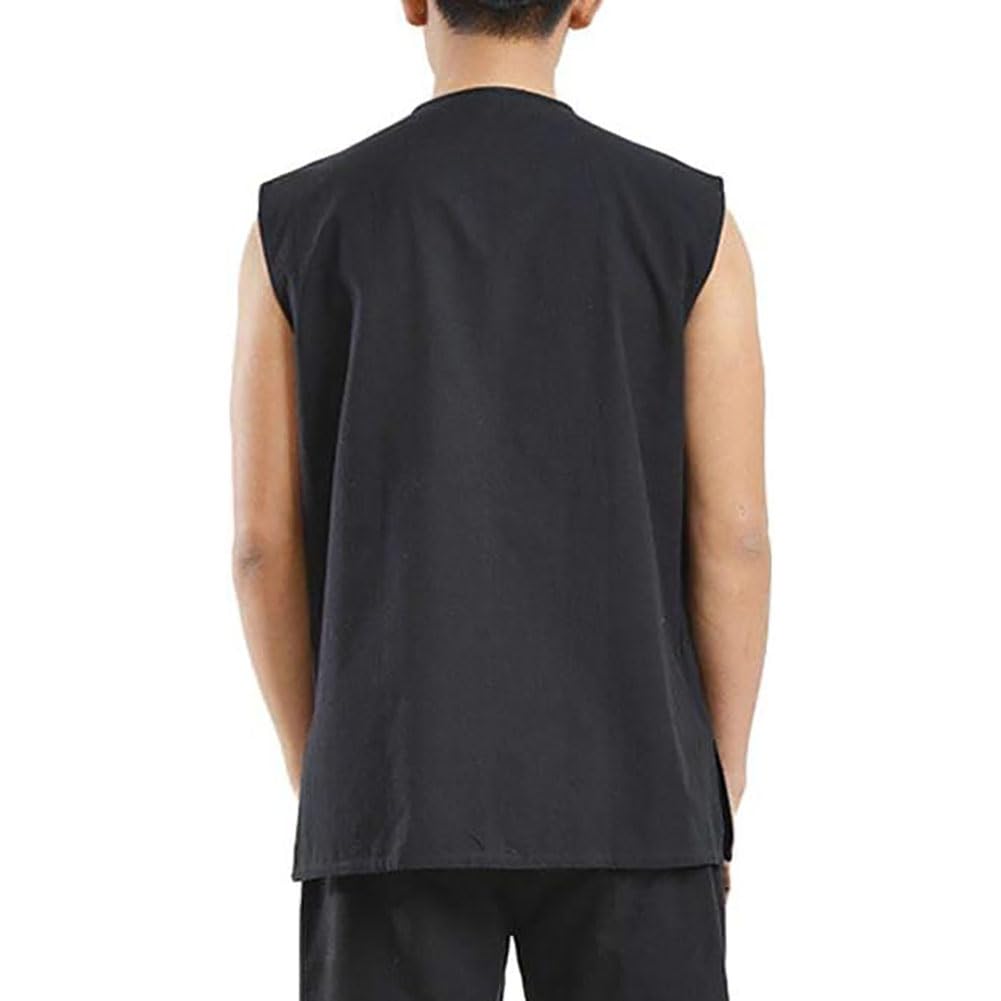 Chinesische Kung-Fu-Weste – traditionelles Kampfsport-Shirt, ärmellos